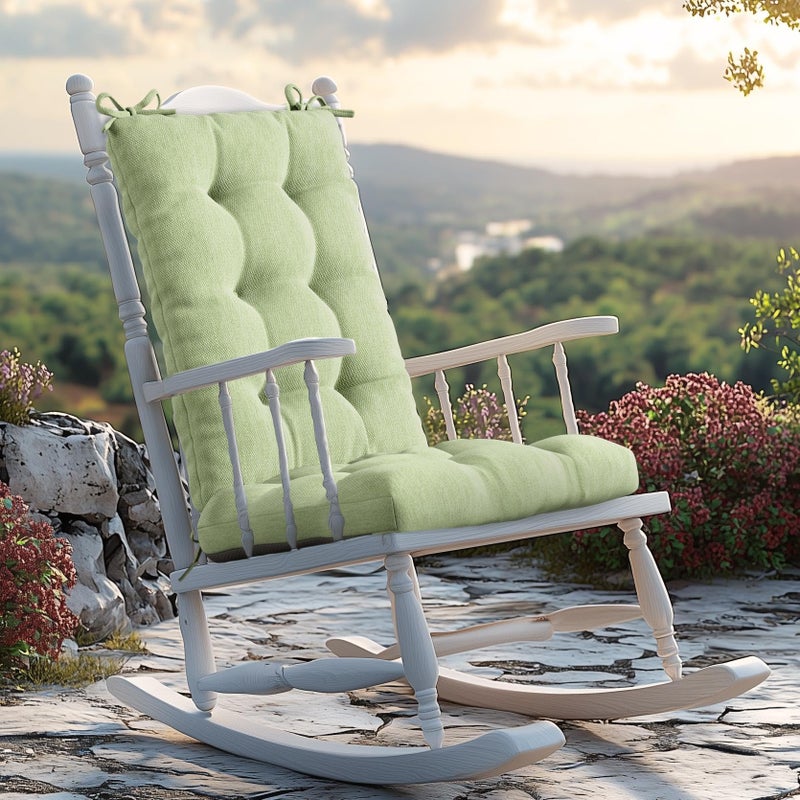 Codi Rocking Chair Cushions Outdoor  Glider Rocker Chairs Replacement Cushion Set for Patio Furniture  Water Resistant for Porch Garden  Sage Green 1PK - Image 1